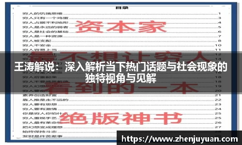 王涛解说：深入解析当下热门话题与社会现象的独特视角与见解